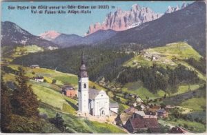 St. Peter (Villnöß in Südtirol), Ortsansicht, ca. 1915