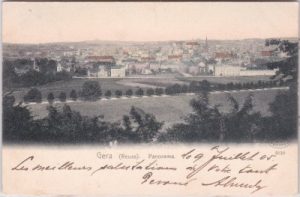 07545 Gera (Reuss), Stadtansicht, ca. 1900