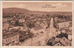 01445 Radebeul, Leipziger- und Oststraße, ca. 1925