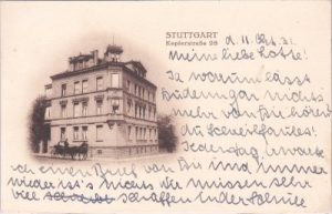 70174 Stuttgart, Keplerstraße 28, ca. 1915