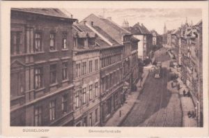40479 Düsseldorf-Pempelfort, Derendorferstraße, ca. 1915