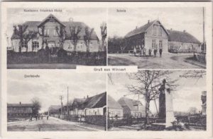 25887 Winnert (Nordfriesland), u.a. Schule, Kaufmann Holst, ca. 1920