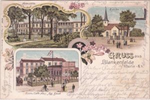 13159 Berlin-Blankenfelde (Pankow), Gasthaus, Farblitho, ca. 1900