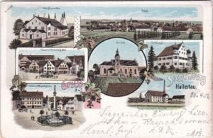 93354 Siegenburg (Hallertau), u.a. Hopfenhalle, Farblitho, ca. 1905