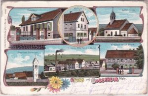 67308 Bubenheim/Pfalz (Göllheim), Farblitho, ca. 1905