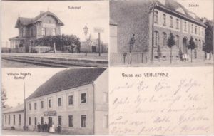16727 Vehlefanz (Oberkrämer), u.a. Bahnhof, ca. 1905