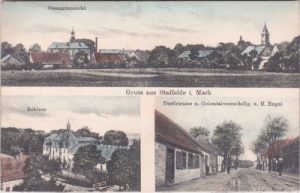 16766 Staffelde in Mark (Kremmen), u.a. Dorfstrasse, ca. 1910