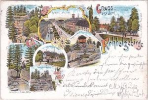 95632 Wunsiedel (Fichtelgebirge), u.a. Marktplatz, Farblitho, ca. 1895
