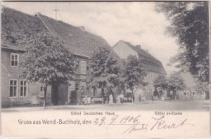 15748 Wendisch Buchholz, Straßenansicht, ca. 1905