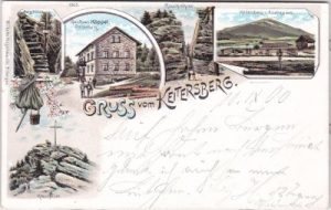 93444 Bad Kötzting, Kaitersberg, Gasthaus Köppel, Farblitho, ca. 1900