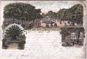 99737 Nordhausen-Geiersberg, Gehege, Farblitho, ca. 1895