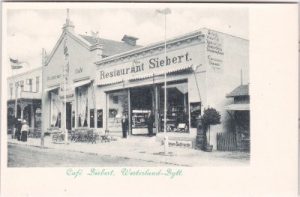 25980 Westerland (Sylt), Restaurant & Cafe Siebert, ca. 1900