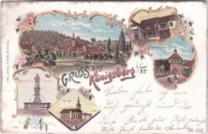 97486 Königsberg in Bayern (Franken), Farblitho, ca. 1900