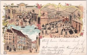 80331 München, Rosenstrasse, Farblitho, ca. 1895