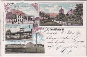03253 Schönborn (Niederlausitz), Johannahütte, Farblitho, ca. 1900