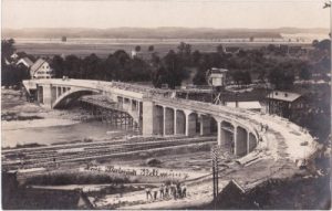 89293 Kellmünz an der Iller, Brücken-Baustelle, ca. 1925