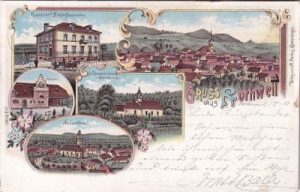 79235 Oberrotweil (Vogtsberg im Kaiserstuhl), Farblitho, ca. 1895