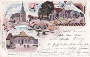 26954 Esenshamm (Nordenham an der Weser), Farblitho, ca. 1895