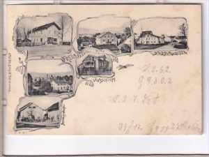 83395 Freilassing, Salzburghofen, Gebäudeansichten, ca. 1900