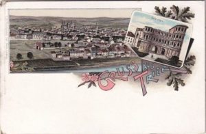54290 Trier, u.a. Gesamtansicht, Farblitho, ca. 1900
