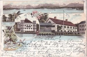 82343 Possenhofen (Pöcking), u.a. Gasthof, Farblitho, ca. 1895