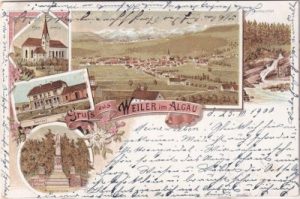 88171 Weiler im Allgäu (Weiler-Simmerberg), Farblitho, ca. 1900