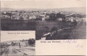 54484 Noviand (Maring-Noviand), Hof Siebenborn, Bahnhof, ca. 1900